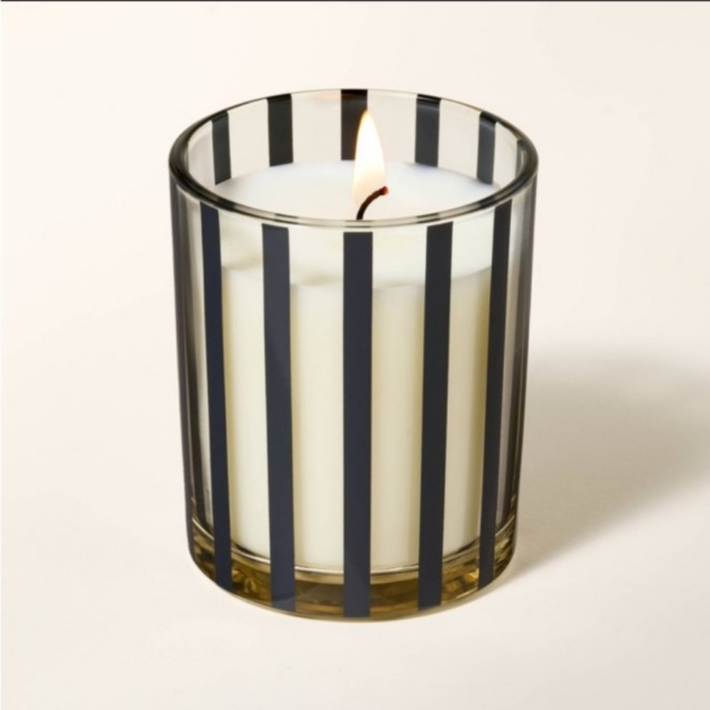 Kate Spade, NWT, "Face In The Sun" Soy Wax Blend , Glass, Color Black Candle